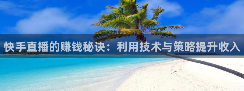 黑白足球直播体育在线观看：快手直播的赚钱秘诀：利用技术与策略提升收入